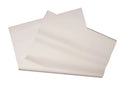 Two white sheets of paper on a black background